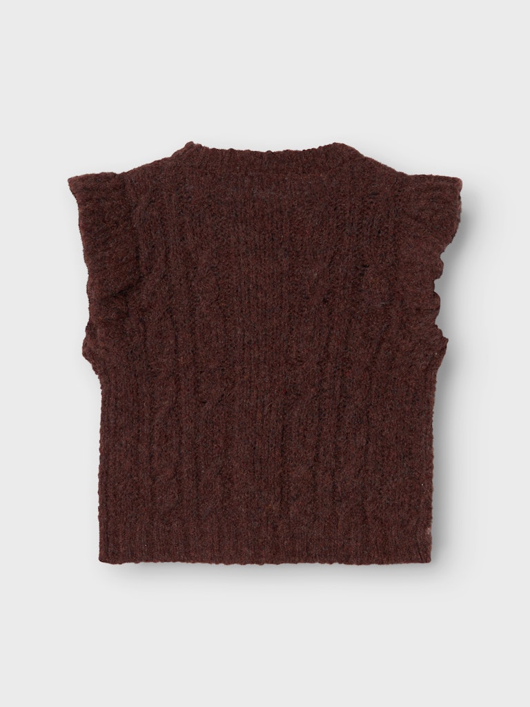 NMFRALILLI KNIT SLIPOVER bruin