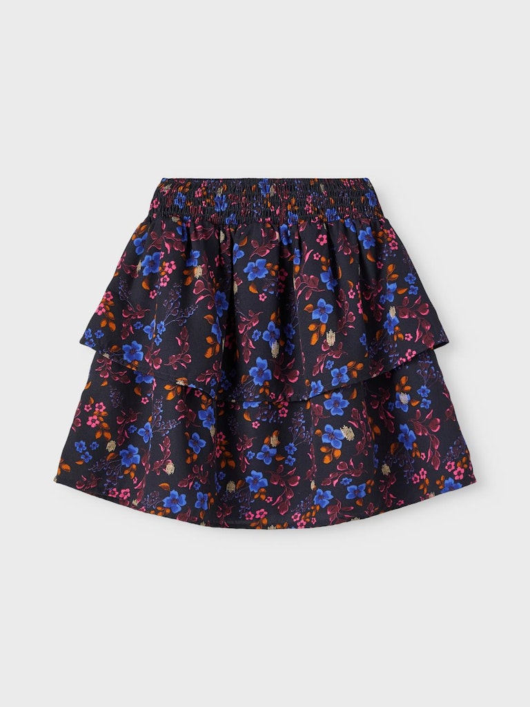 NKFROSVA SKIRT blauw/bordeaux