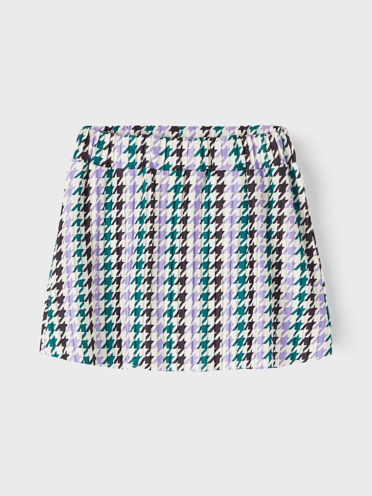 NMFLOUISA SKIRT carreaux groen/paars