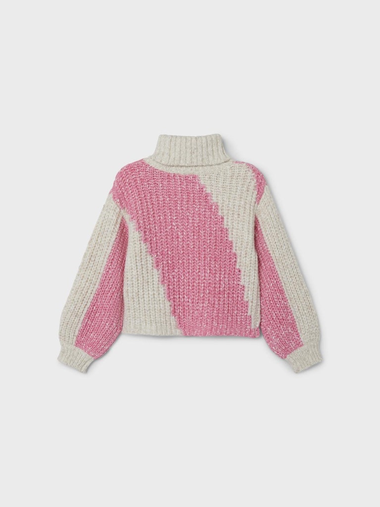 NKFONINA LS ROLL NECK KNIT roze