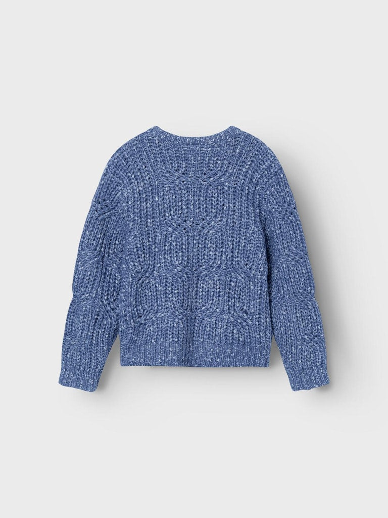 NKFSANDRINA LS KNIT blauw