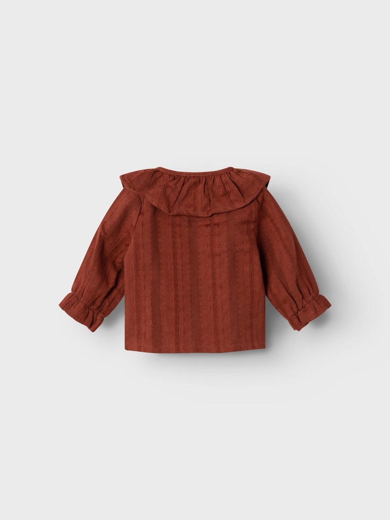 NBFRUNA LS LOOSE SHIRT LIL bordeaux