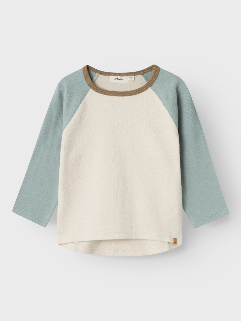 NMMNUNAN TOP ecru/blauw