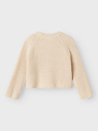 NMFVENJA SHORT KNIT beige