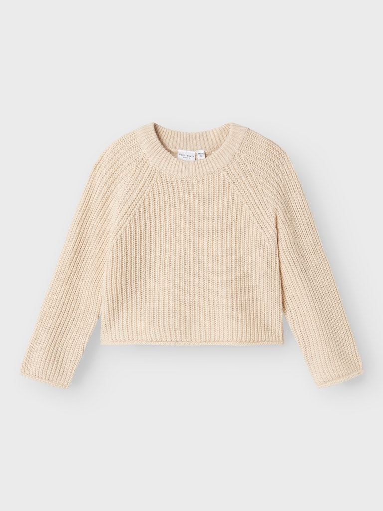 NMFVENJA SHORT KNIT beige