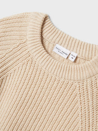 NMFVENJA SHORT KNIT beige