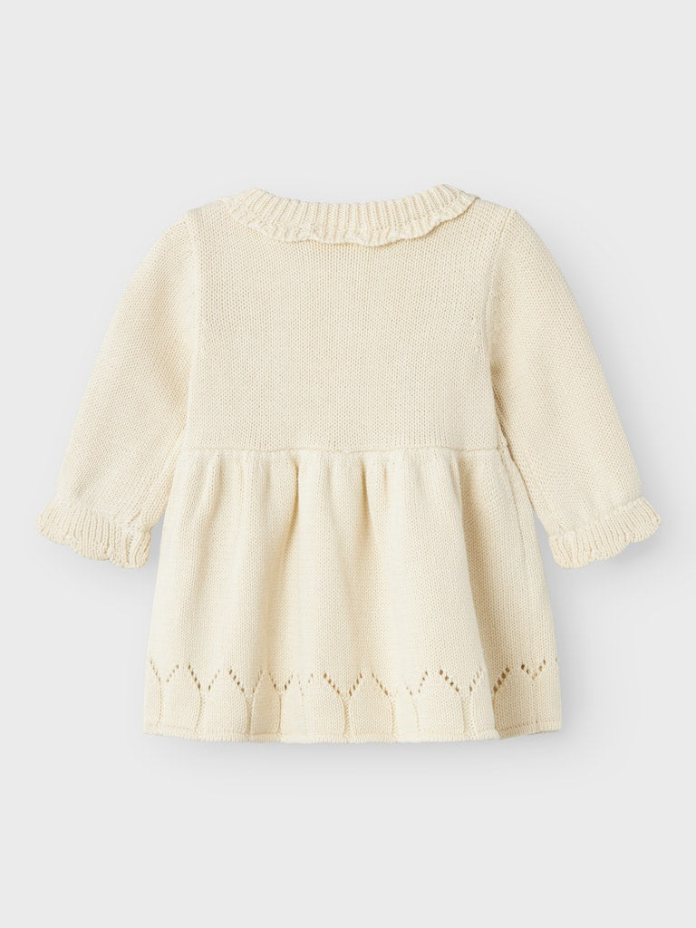 NBFRAMLA KNIT DRESS ecru