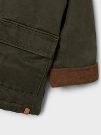 NMNNORO LOOSE JACKET kaki/bruin