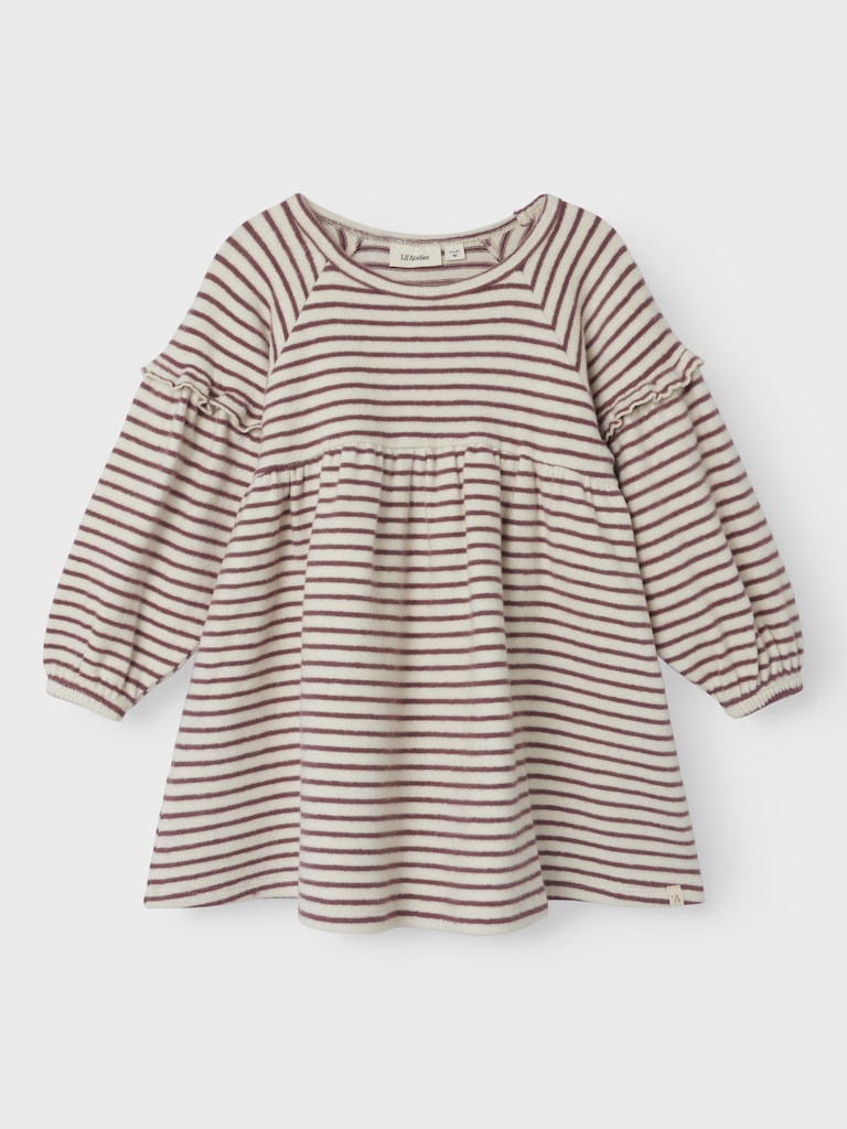 NMFTHORO DRESS STRIPE bordeaux