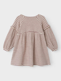 NMFTHORO DRESS STRIPE bordeaux