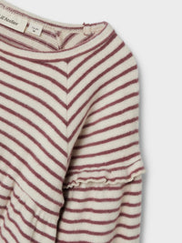 NMFTHORO DRESS STRIPE bordeaux