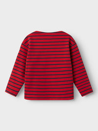 NMFLOA TOP rood/blauw