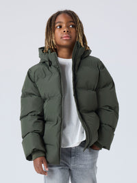 NKNMUSK PUFFER JACKET dark green