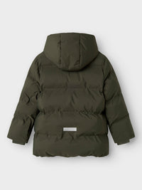 NKNMUSK PUFFER JACKET dark green