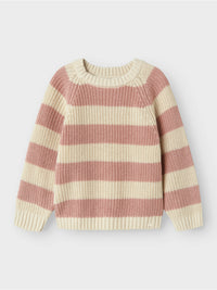 NMFEMLEN  KNIT STRIPE roze