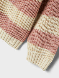 NMFEMLEN  KNIT STRIPE roze