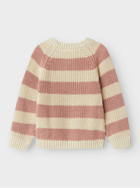 NMFEMLEN  KNIT STRIPE roze