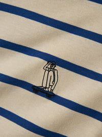NKMLAVON TOP streep blauw