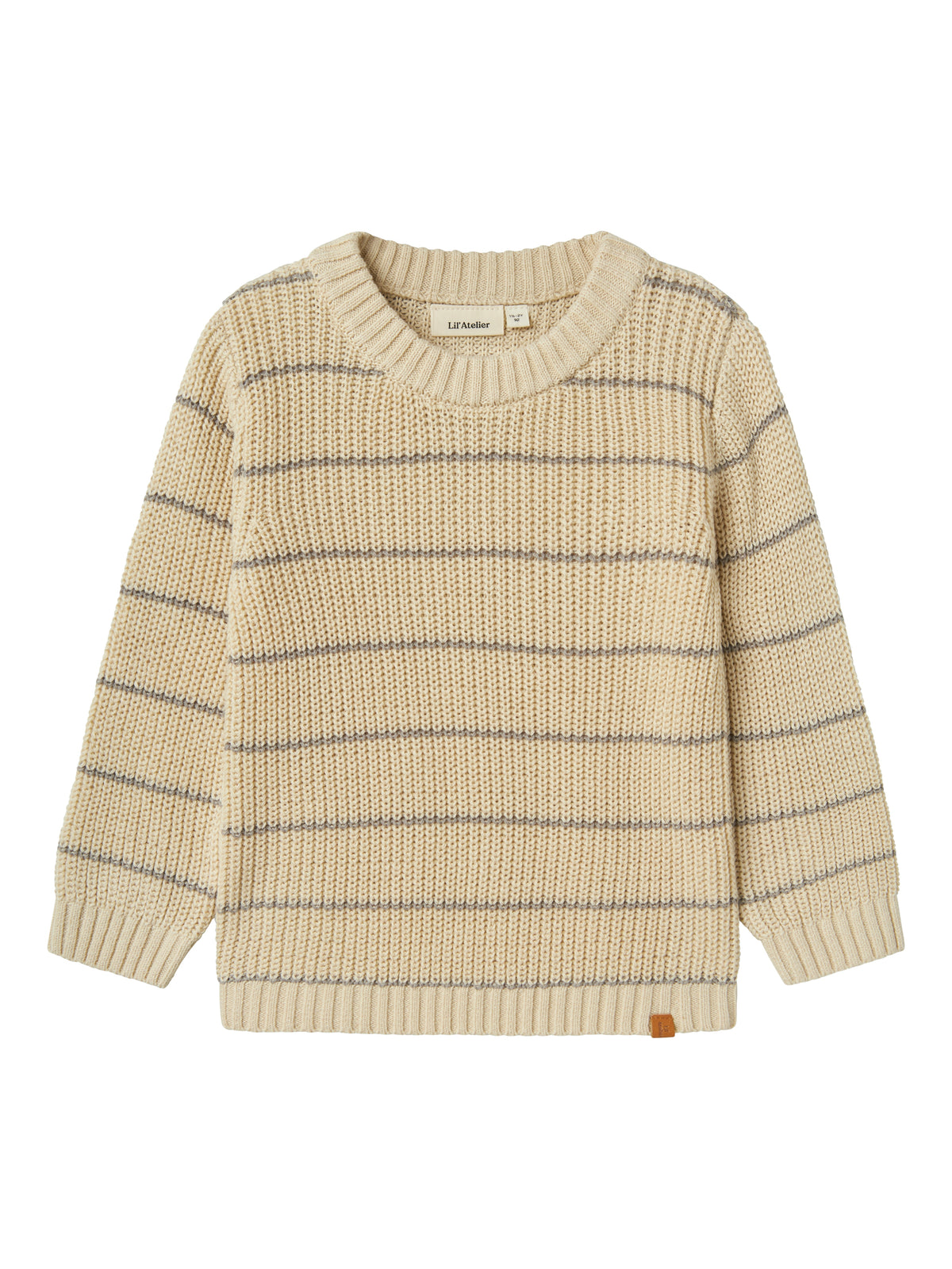 NMMEMLEN  KNIT STRIPES bruin