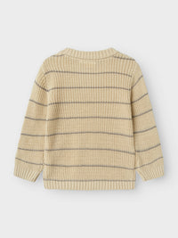 NMMEMLEN  KNIT STRIPES bruin