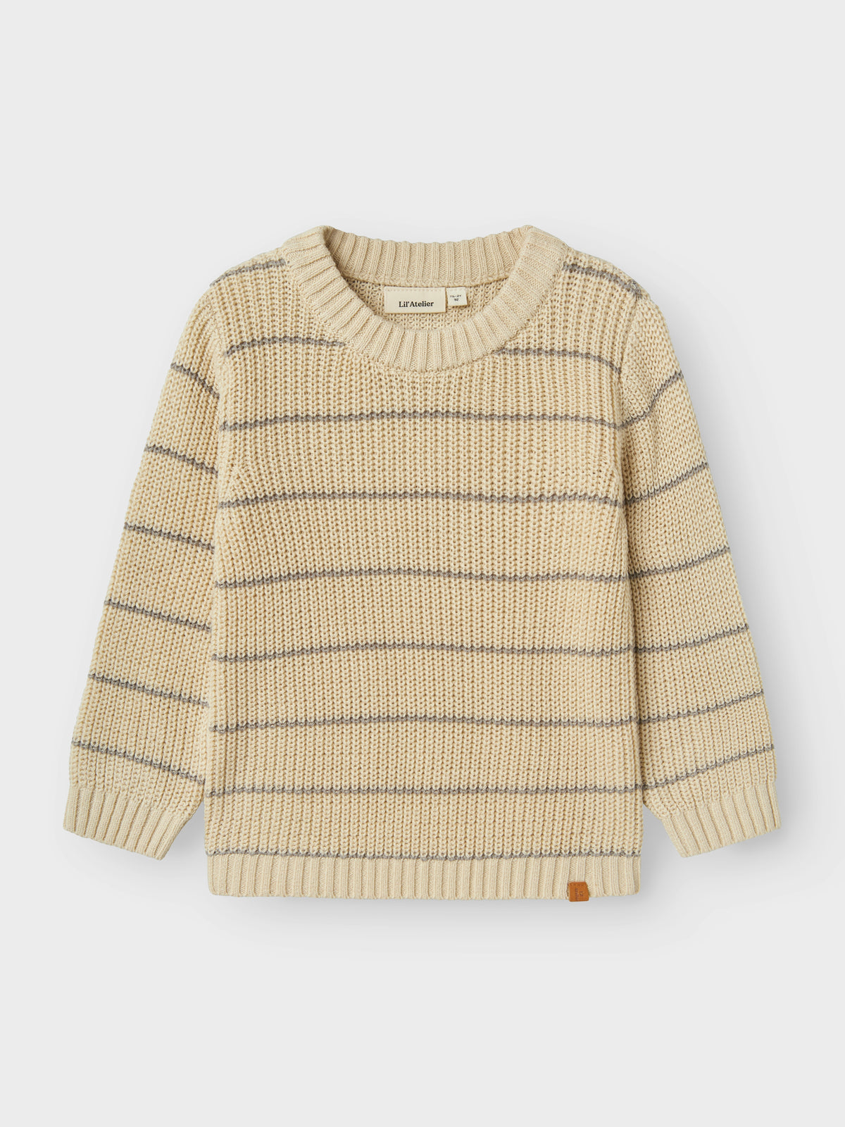 NMMEMLEN  KNIT STRIPES bruin