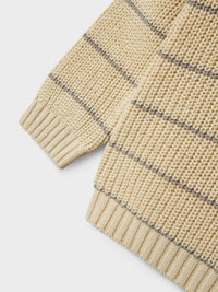NMMEMLEN  KNIT STRIPES bruin