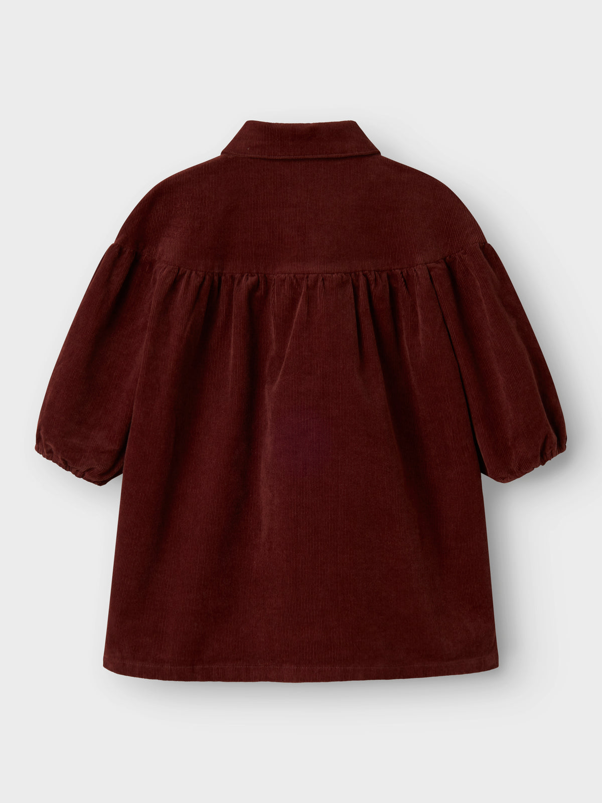 NMFOBERT CORD DRESS bordeaux
