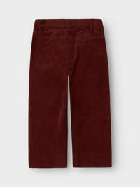 NMFOBERT CORD PANT bordeaux