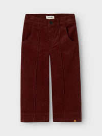 NMFOBERT CORD PANT bordeaux