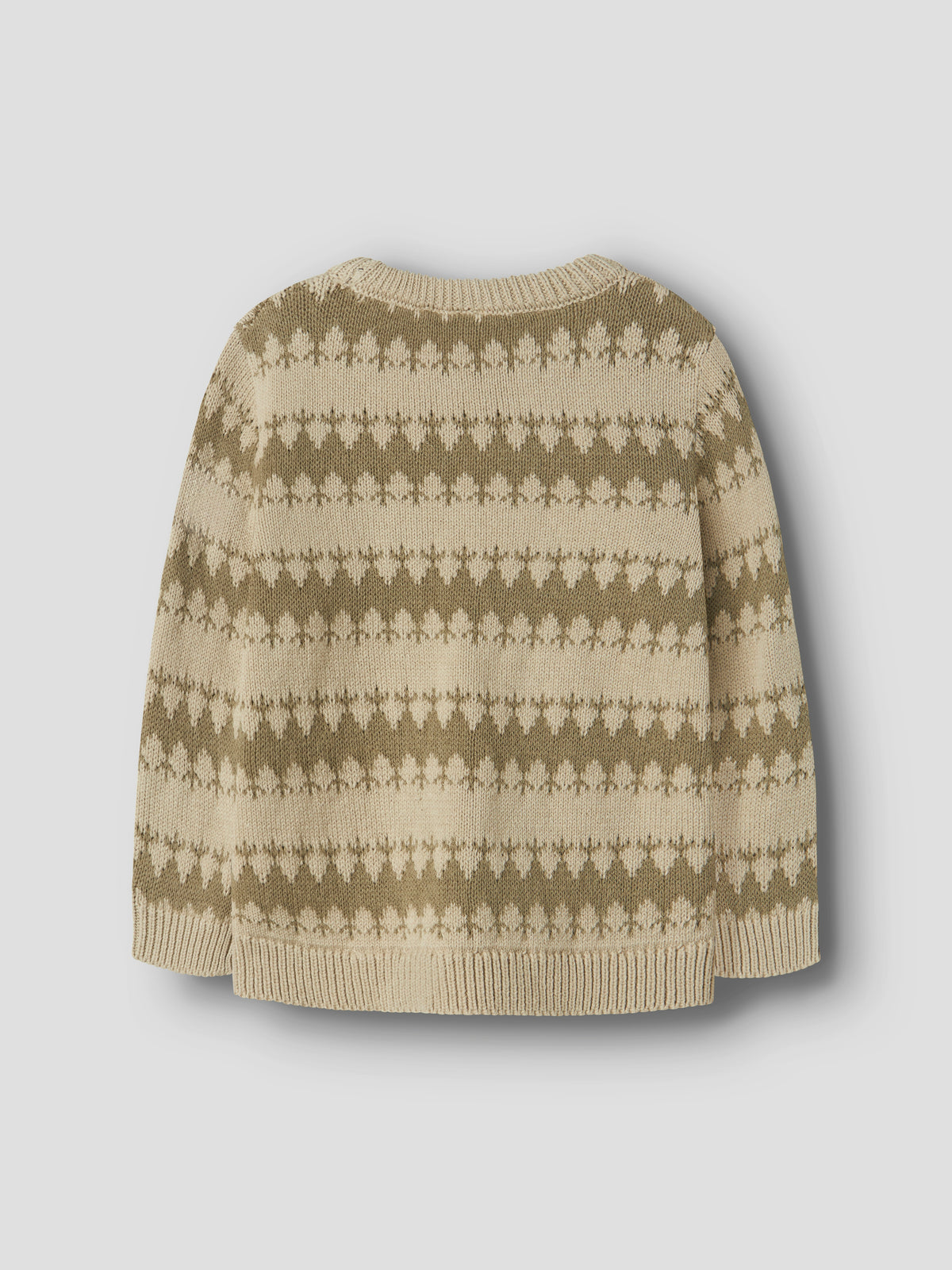 NMMOSCAR KNIT ecru/groen