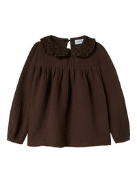 NMFOLYSSA BLOUSE bruin
