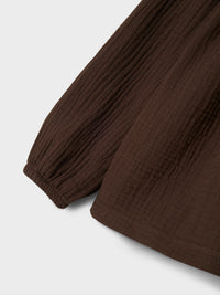 NMFOLYSSA BLOUSE bruin