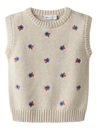 NMFONELUKA KNIT SLIPOVER bloem