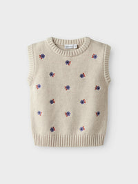 NMFONELUKA KNIT SLIPOVER bloem