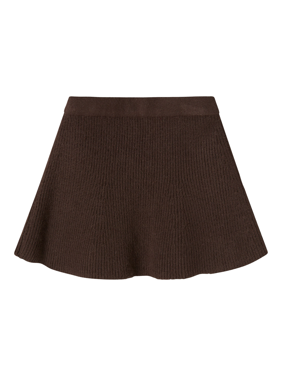 NMFNILLA KNIT SKIRT bruin