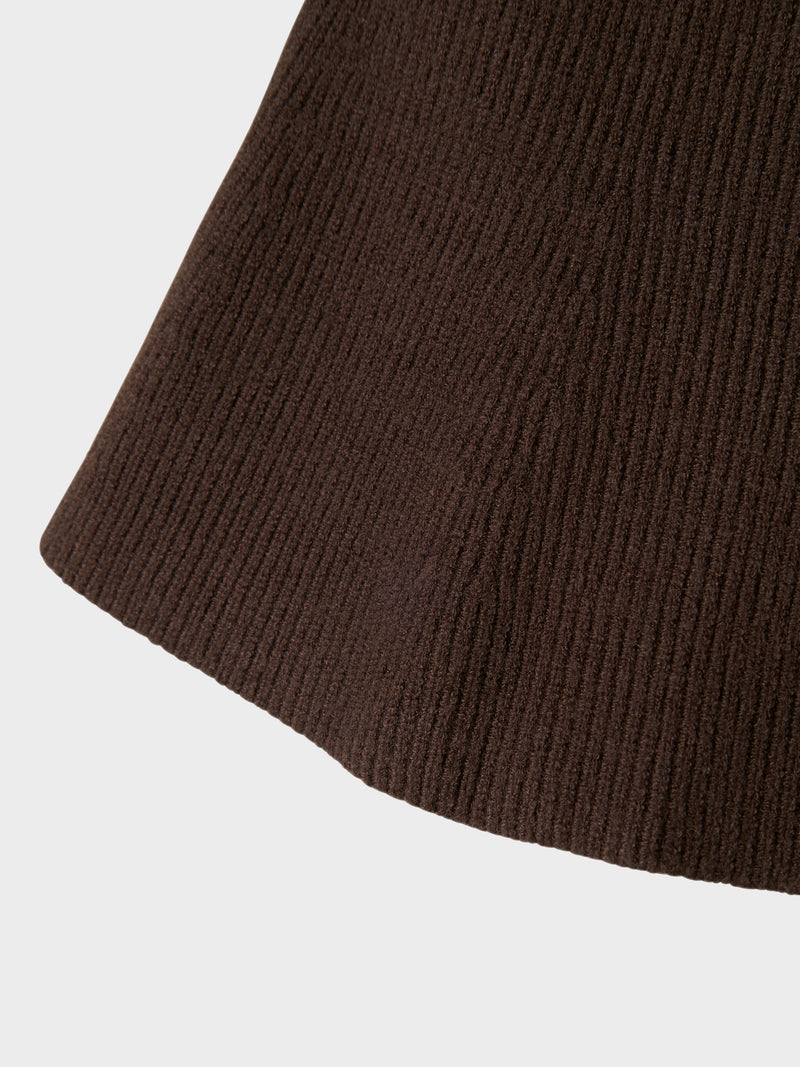 NMFNILLA KNIT SKIRT bruin