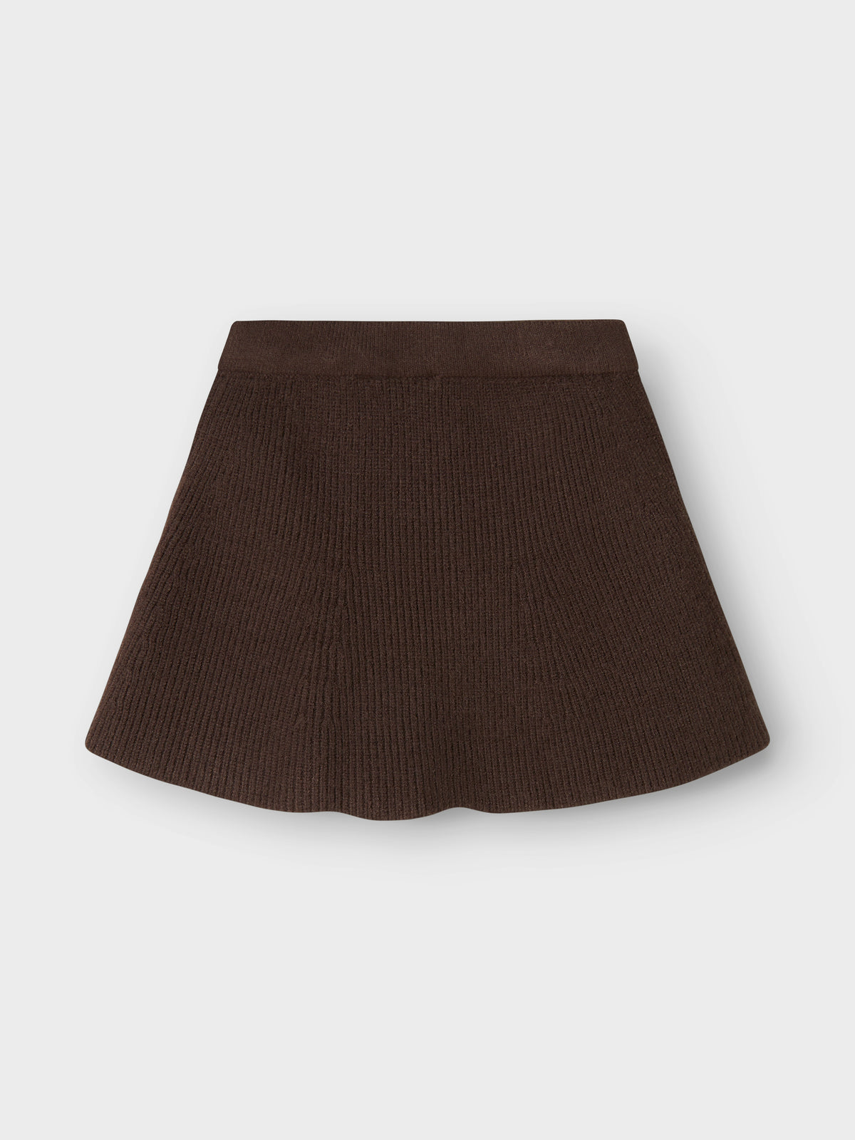 NMFNILLA KNIT SKIRT bruin