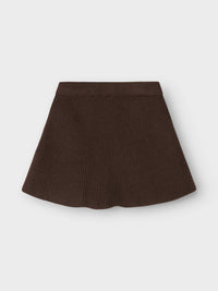 NMFNILLA KNIT SKIRT bruin