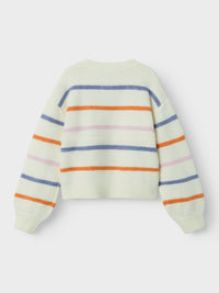 NKFOLENSKA LS KNIT streep/wit