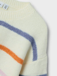 NKFOLENSKA LS KNIT streep/wit