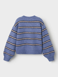 NKFOLENSKA LS KNIT streep/blauw
