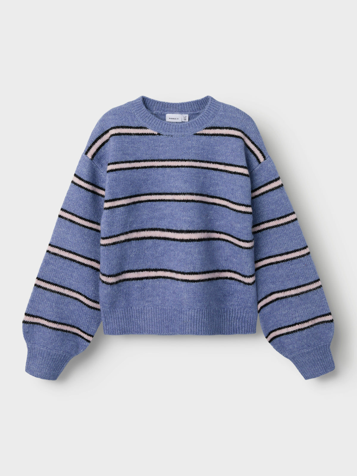 NKFOLENSKA LS KNIT streep/blauw