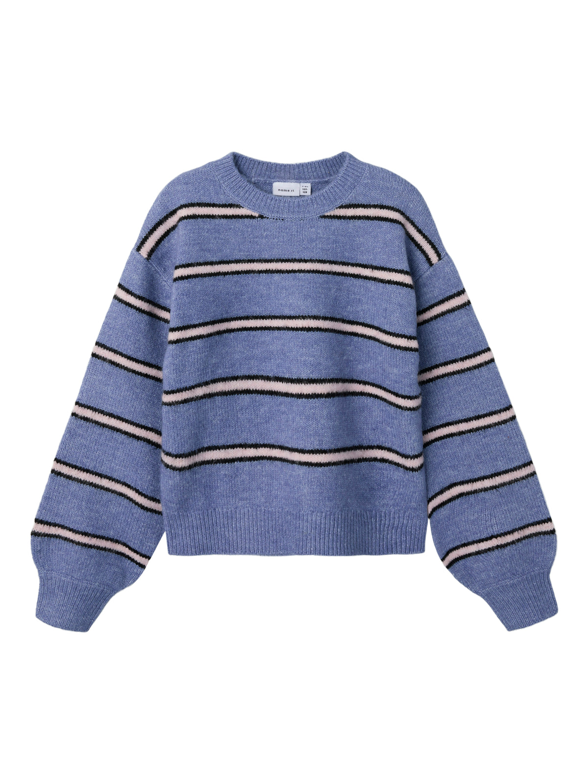 NKFOLENSKA LS KNIT streep/blauw