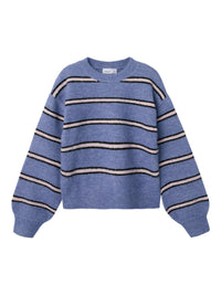 NKFOLENSKA LS KNIT streep/blauw