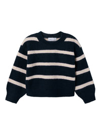 NMFOLENSKA LS KNIT navy