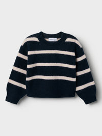 NMFOLENSKA LS KNIT navy