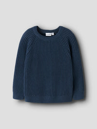 NMMVOLLY LS KNIT navy blauw
