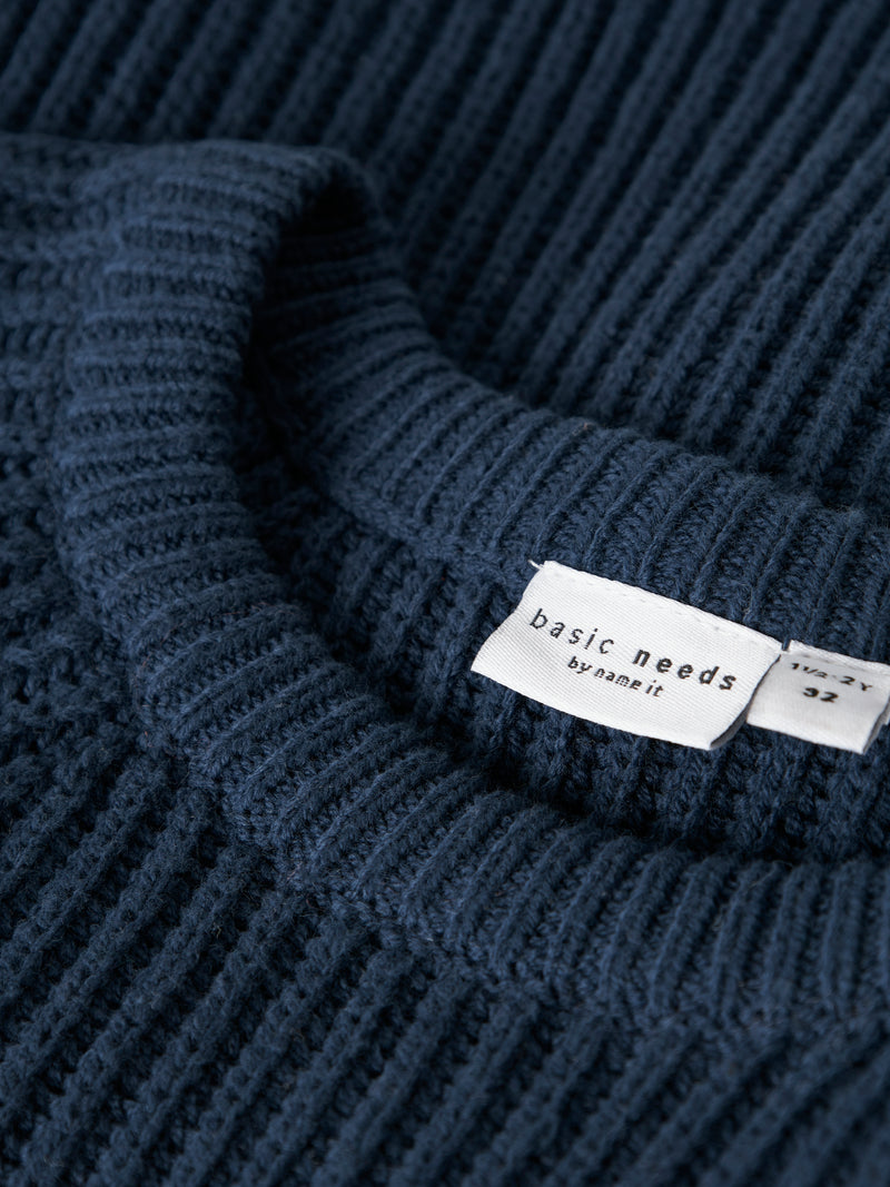 NMMVOLLY LS KNIT navy blauw