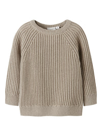 NMMVOLLY LS KNIT beige