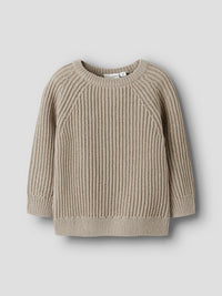 NMMVOLLY LS KNIT beige